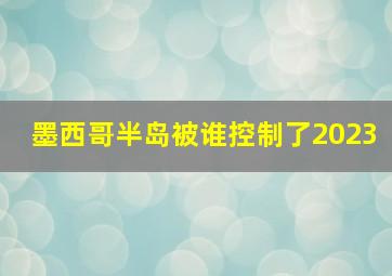 墨西哥半岛被谁控制了2023