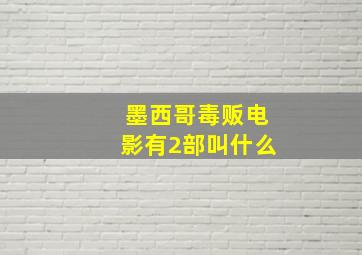 墨西哥毒贩电影有2部叫什么