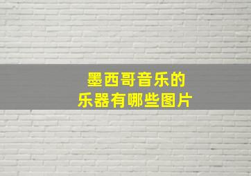 墨西哥音乐的乐器有哪些图片