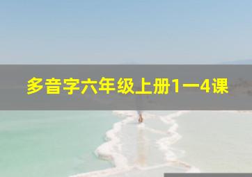 多音字六年级上册1一4课