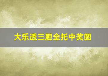 大乐透三胆全托中奖图