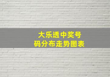 大乐透中奖号码分布走势图表