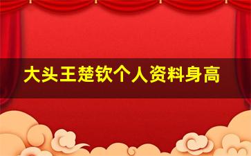 大头王楚钦个人资料身高