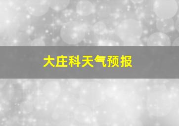 大庄科天气预报