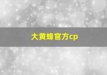 大黄蜂官方cp