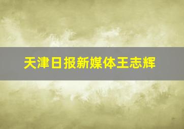 天津日报新媒体王志辉