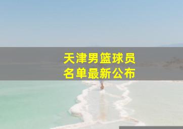 天津男篮球员名单最新公布