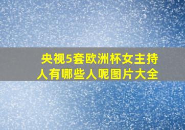 央视5套欧洲杯女主持人有哪些人呢图片大全