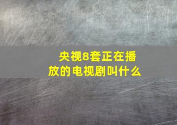 央视8套正在播放的电视剧叫什么