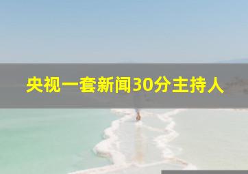 央视一套新闻30分主持人