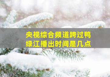 央视综合频道跨过鸭绿江播出时间是几点