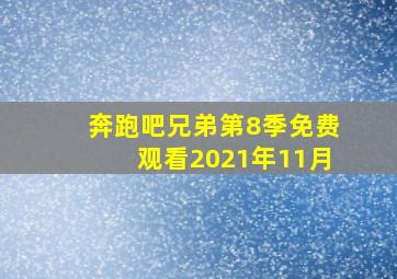 奔跑吧兄弟第8季免费观看2021年11月