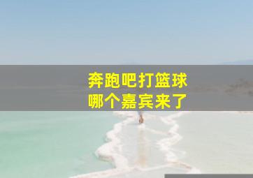 奔跑吧打篮球哪个嘉宾来了