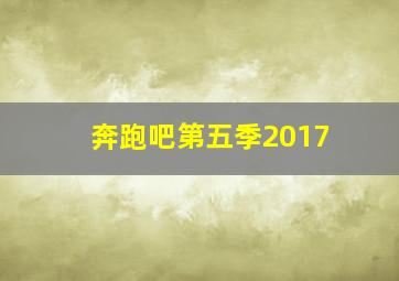 奔跑吧第五季2017