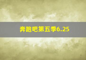 奔跑吧第五季6.25