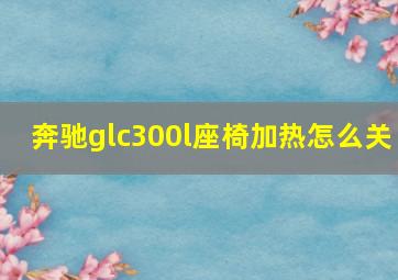 奔驰glc300l座椅加热怎么关