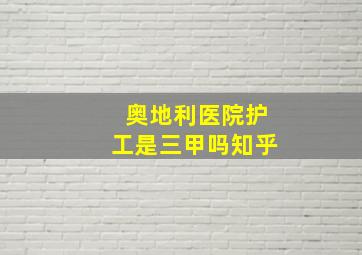 奥地利医院护工是三甲吗知乎