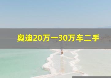 奥迪20万一30万车二手