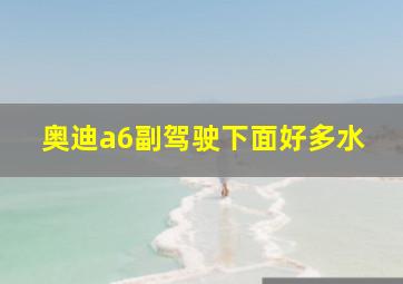 奥迪a6副驾驶下面好多水