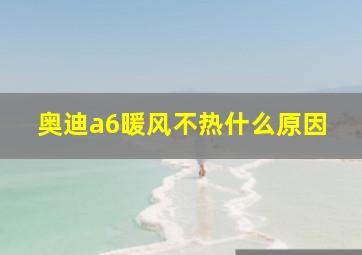 奥迪a6暖风不热什么原因