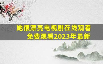 她很漂亮电视剧在线观看免费观看2023年最新