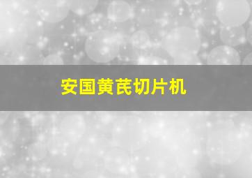 安国黄芪切片机