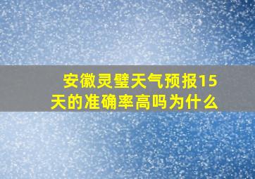 安徽灵璧天气预报15天的准确率高吗为什么