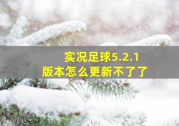 实况足球5.2.1版本怎么更新不了了