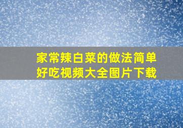 家常辣白菜的做法简单好吃视频大全图片下载