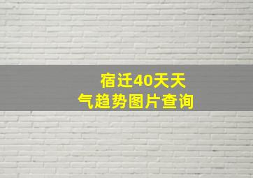 宿迁40天天气趋势图片查询