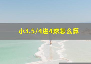 小3.5/4进4球怎么算