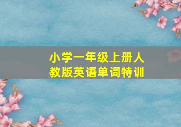 小学一年级上册人教版英语单词特训