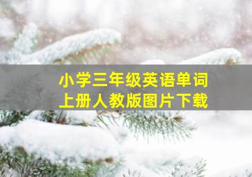 小学三年级英语单词上册人教版图片下载