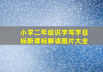 小学二年级识字写字目标新课标解读图片大全