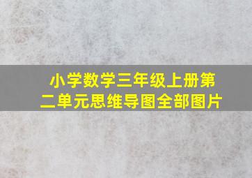 小学数学三年级上册第二单元思维导图全部图片