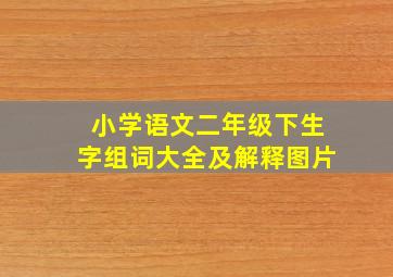 小学语文二年级下生字组词大全及解释图片