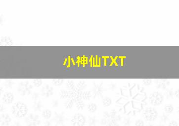 小神仙TXT