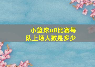 小篮球u8比赛每队上场人数是多少