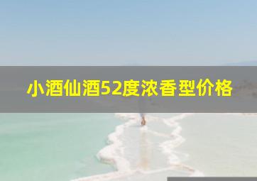 小酒仙酒52度浓香型价格