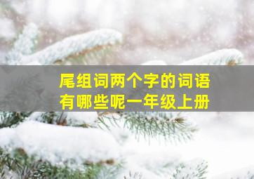 尾组词两个字的词语有哪些呢一年级上册