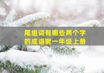 尾组词有哪些两个字的成语呢一年级上册