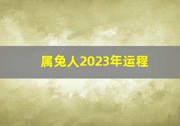 属兔人2023年运程