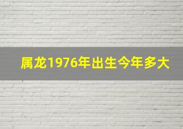 属龙1976年出生今年多大