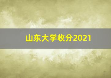 山东大学收分2021