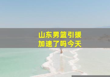 山东男篮引援加速了吗今天