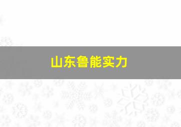 山东鲁能实力