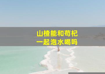 山楂能和苟杞一起泡水喝吗