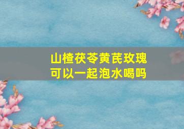 山楂茯苓黄芪玫瑰可以一起泡水喝吗