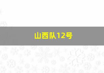 山西队12号