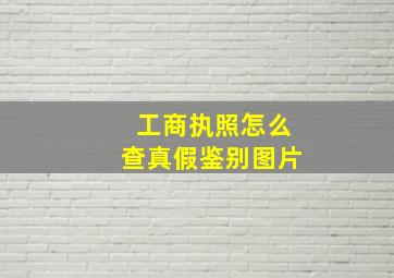 工商执照怎么查真假鉴别图片